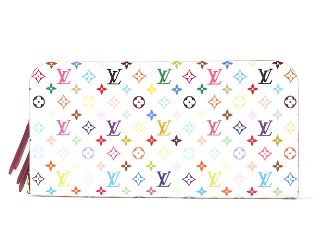 LV ヴィトン 財布 コピー モノグラム M60445 マルチカラー ポルトフォイユ アンソリット 長財布 ホワイト＆エグランティーヌ